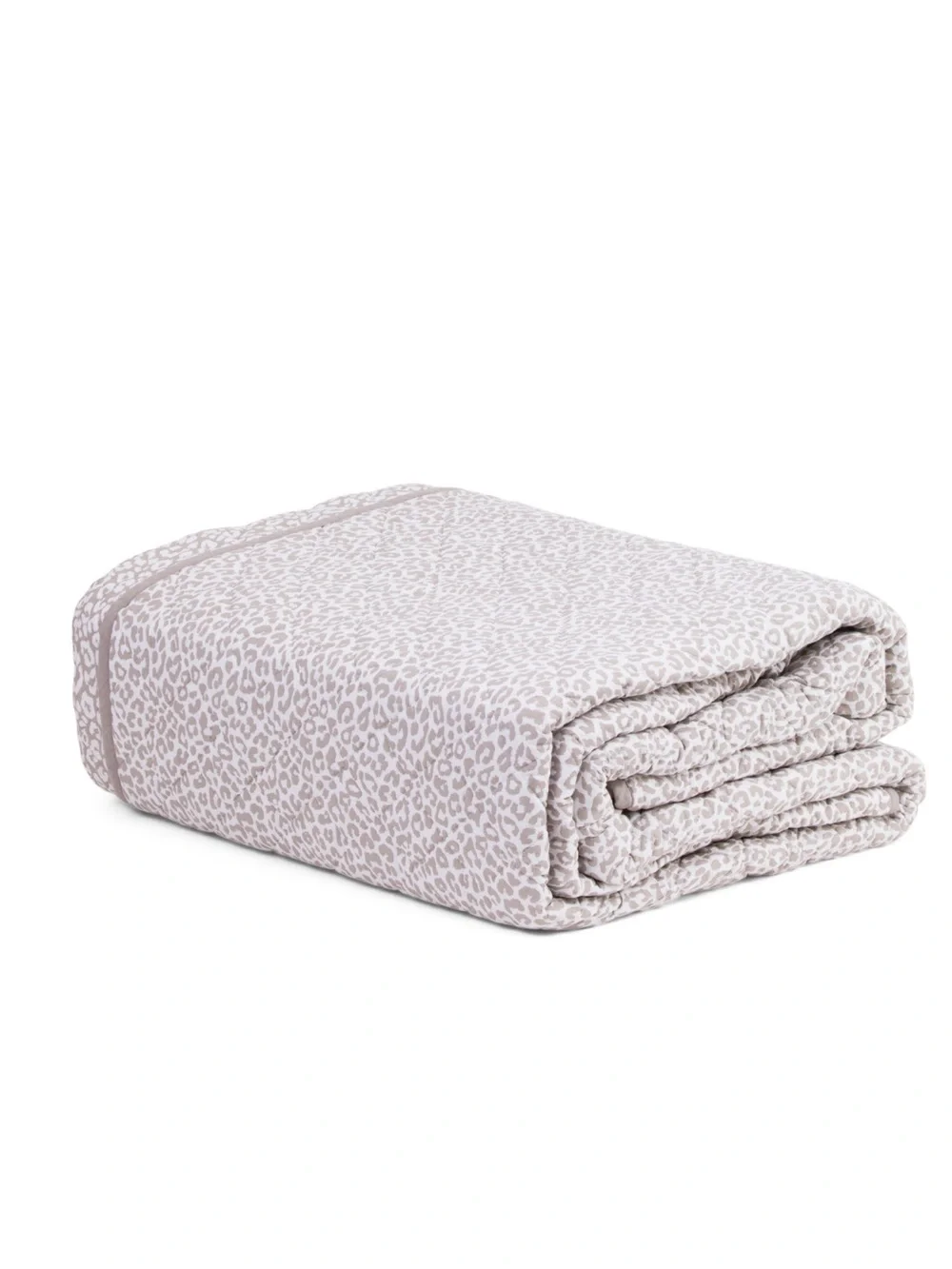 Rachel Zoe‎ Lavender Leopard Print Reversible Quilt